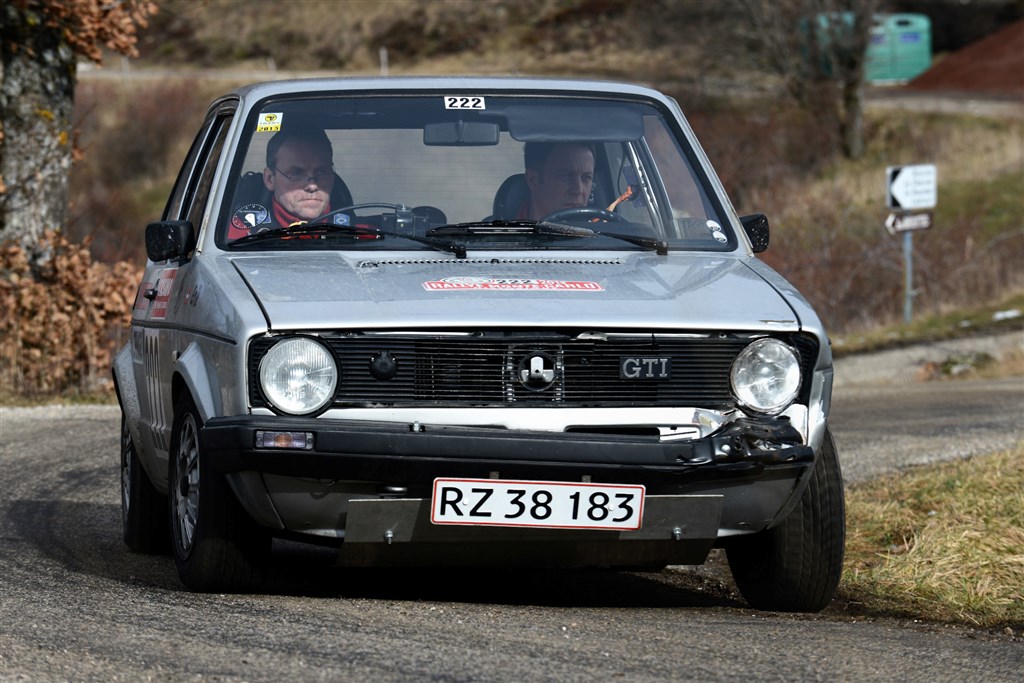 Peter Karlsen og Erik Rasmussen i VW Golf GTI har flere gange blot manglet det sidste held i at nå en fin placering i Rally Monte-Carlo Historique. I år skal det være.
(Foto: Michael Eisenberg)